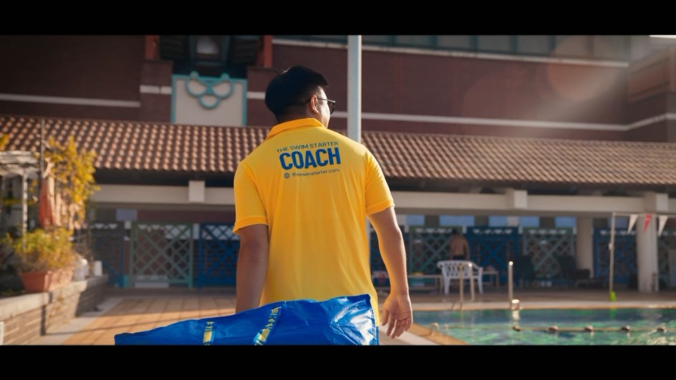 A Swim Starter coach at the pool